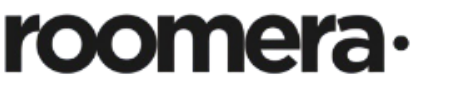 Black 'roomera' logo on a white background