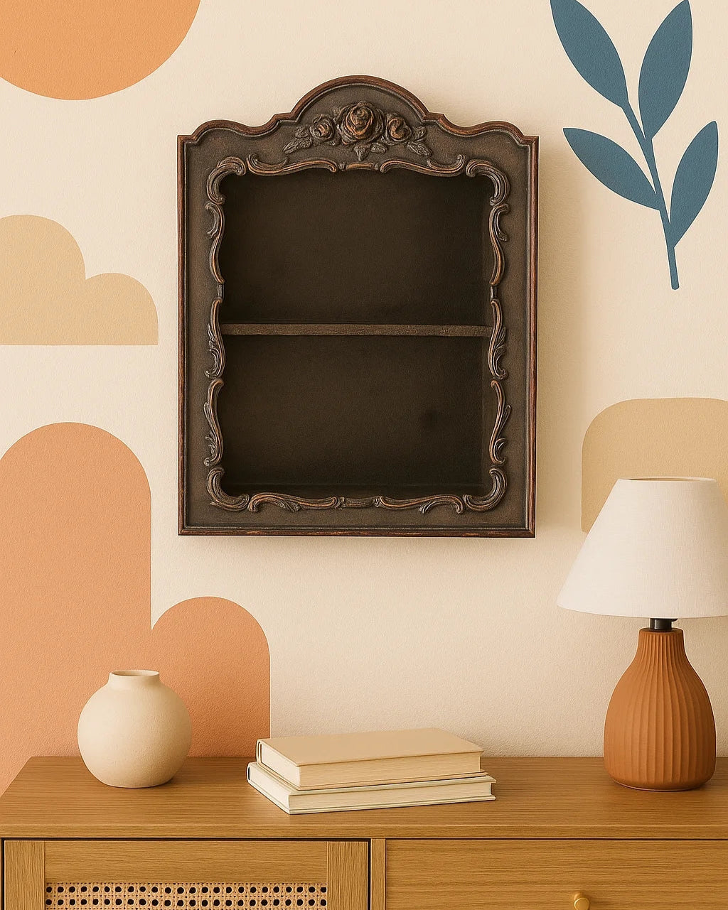 Retro French Storage Shelf